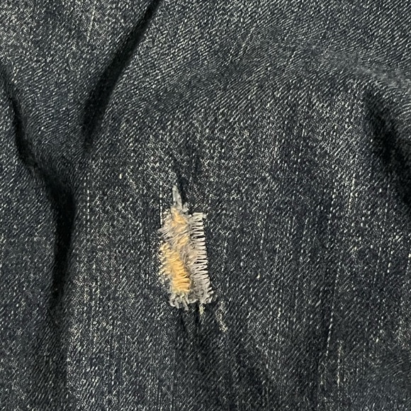 Vintage Polo Jeans Pant with front buttons and fancy rips - Picture 5 of 5